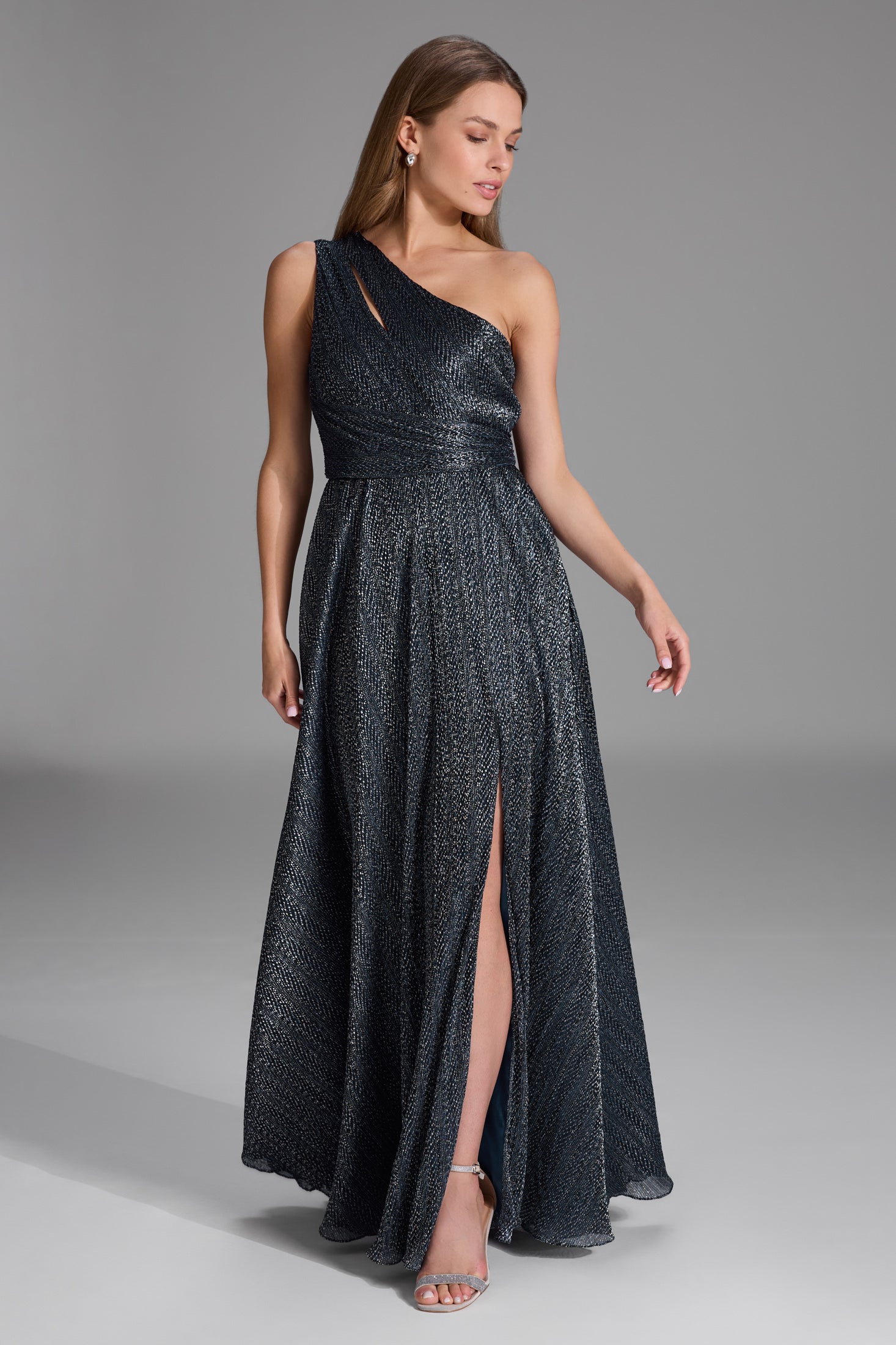 One Shoulder Abendkleid mit Cut-out