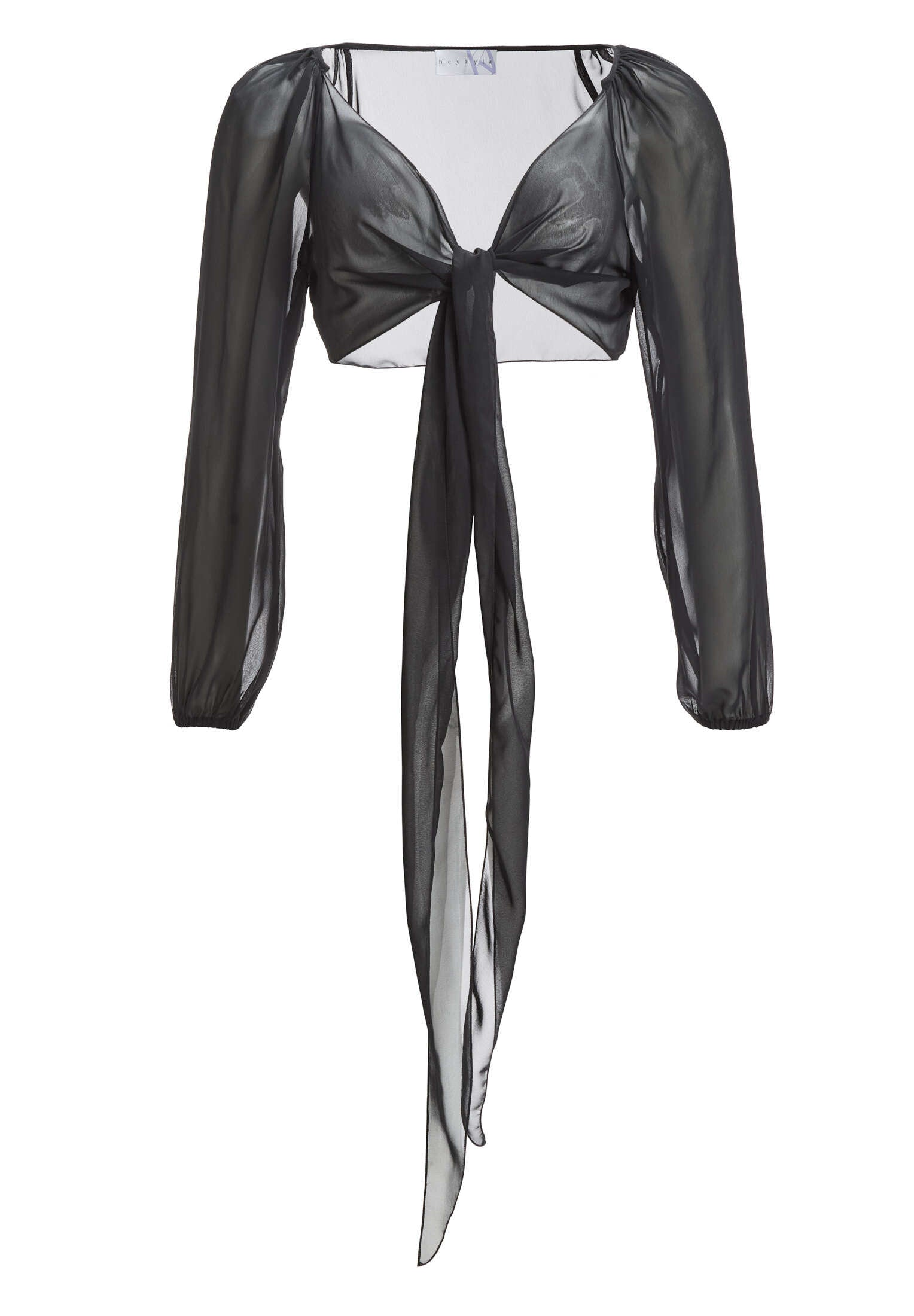 Wickelbolero mit langen Ärmeln