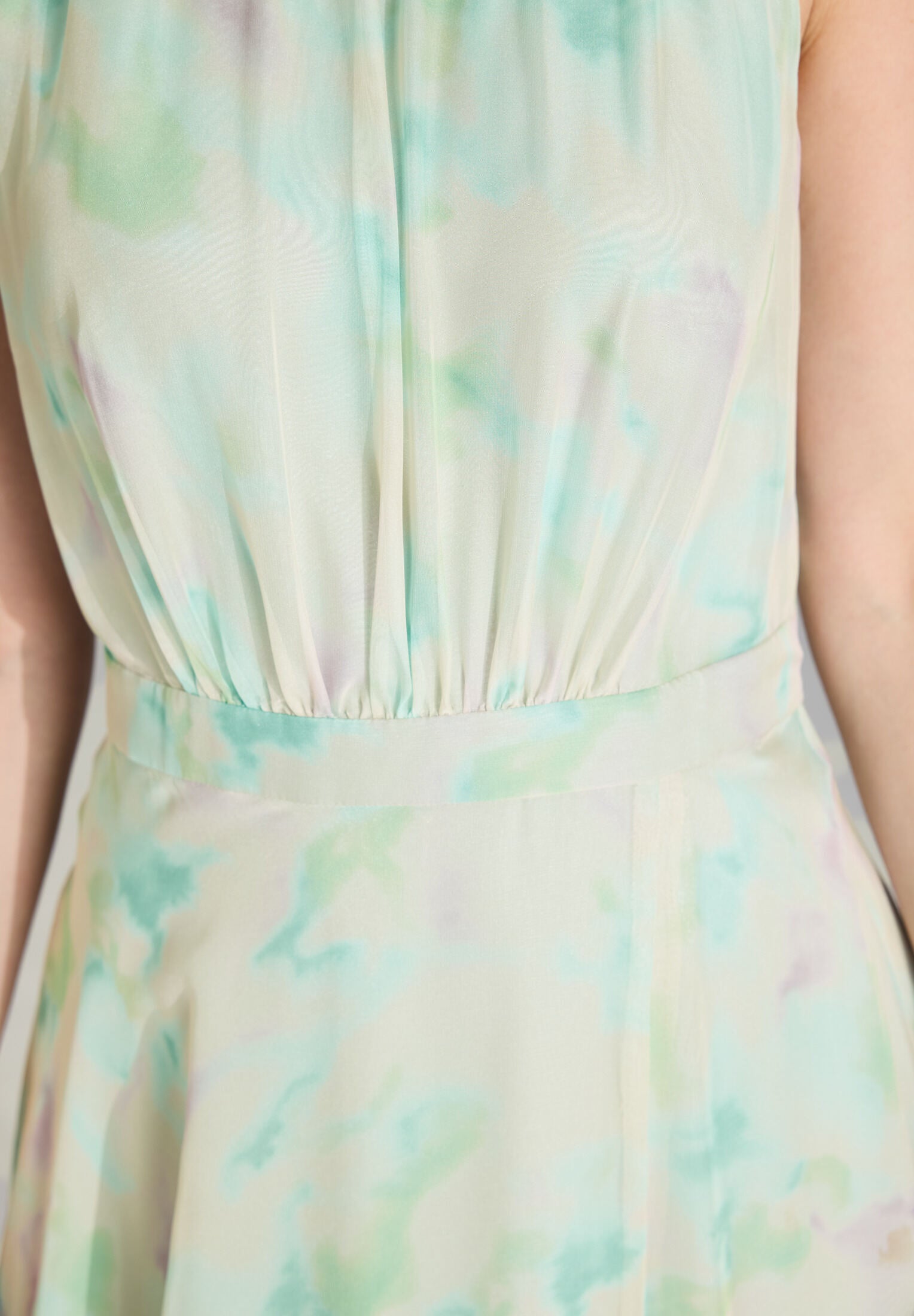 Abendkleid aus Chiffon mit Animal Print