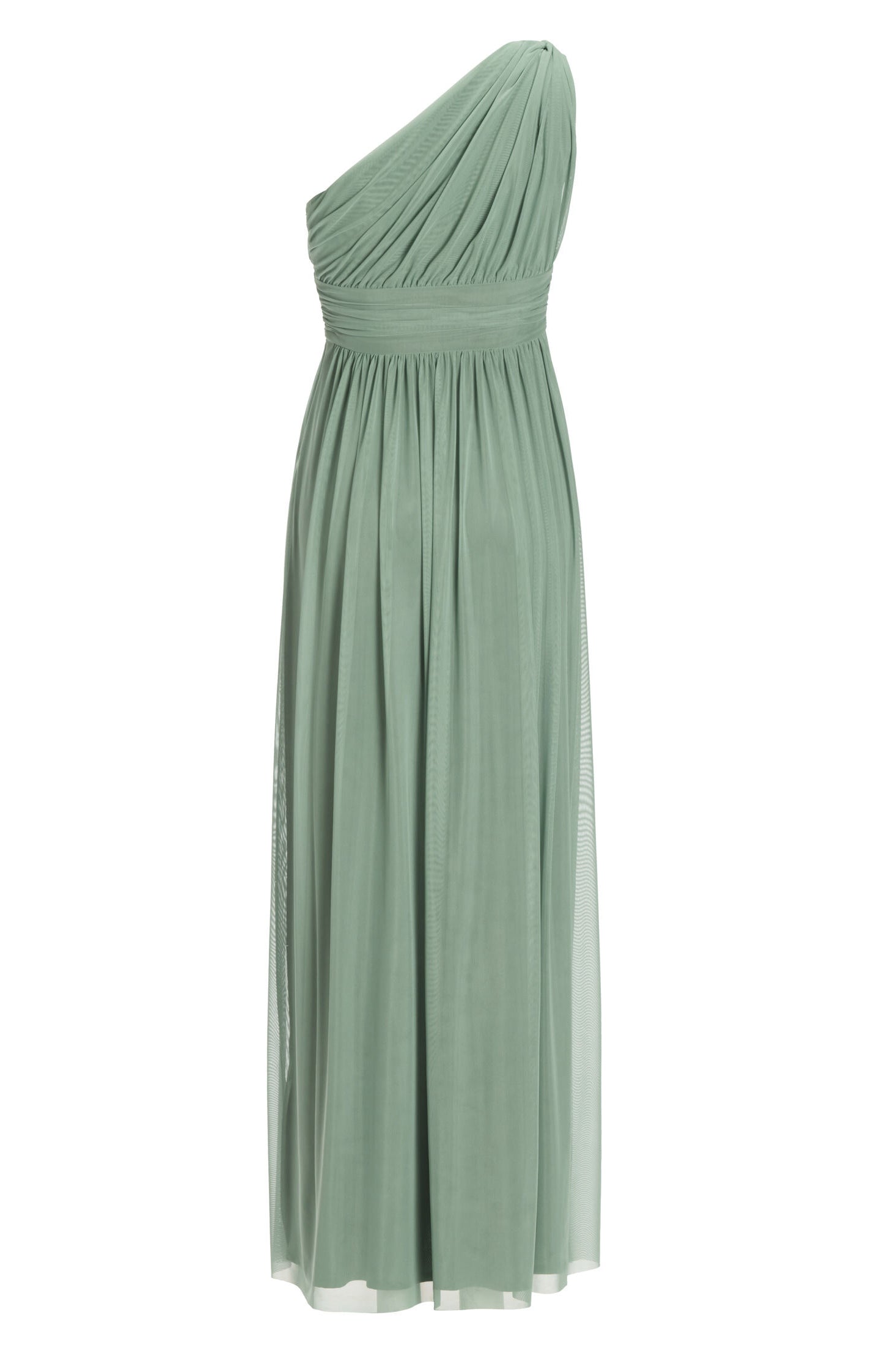 Abendkleid One Shoulder aus Mesh