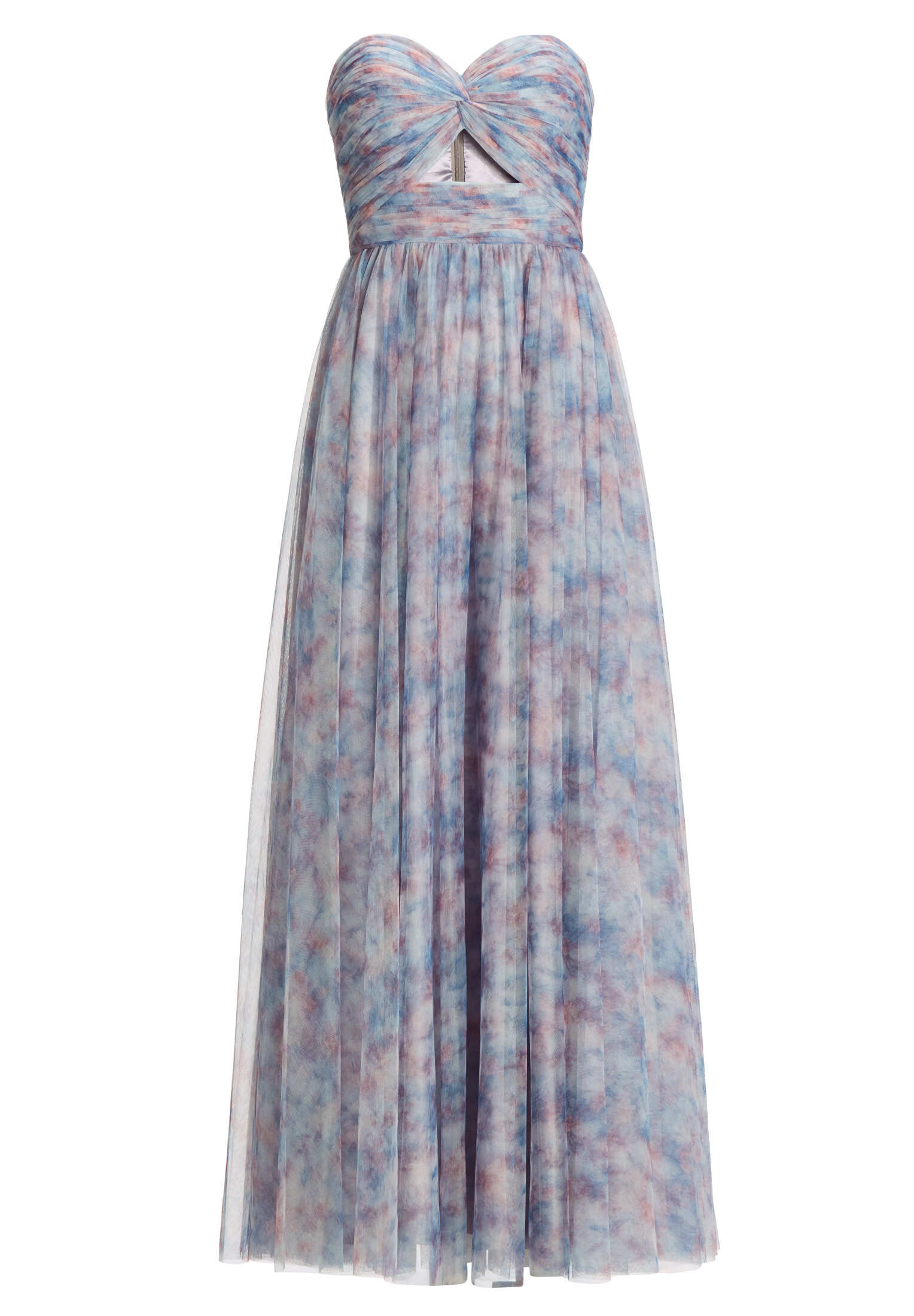 Tüllkleid mit floralem Print