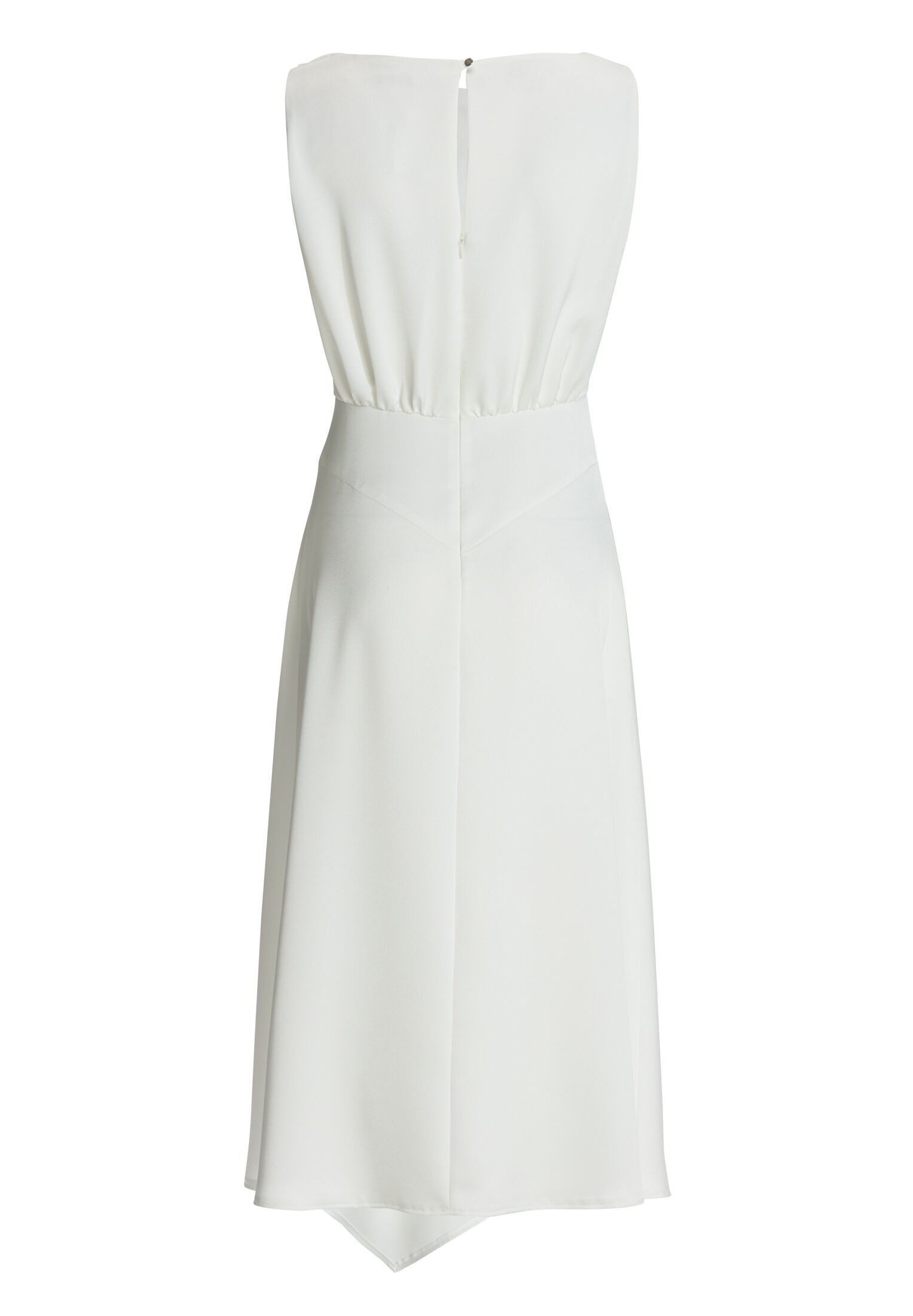 Cocktailkleid aus Satin mit Wasserfall Ausschnitt und seitlichem Godet