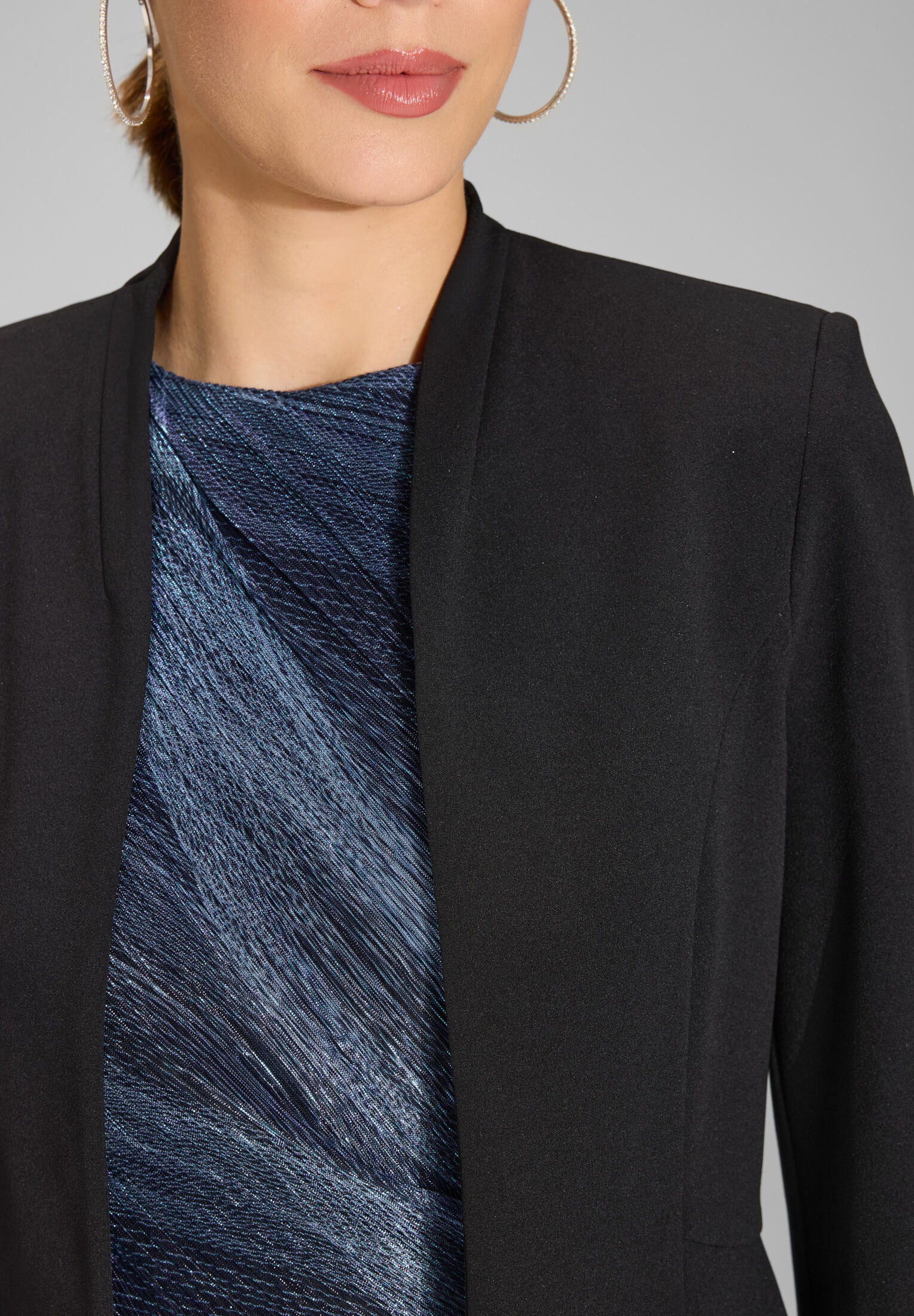 Taillierte Jacke aus Jersey Crêpe