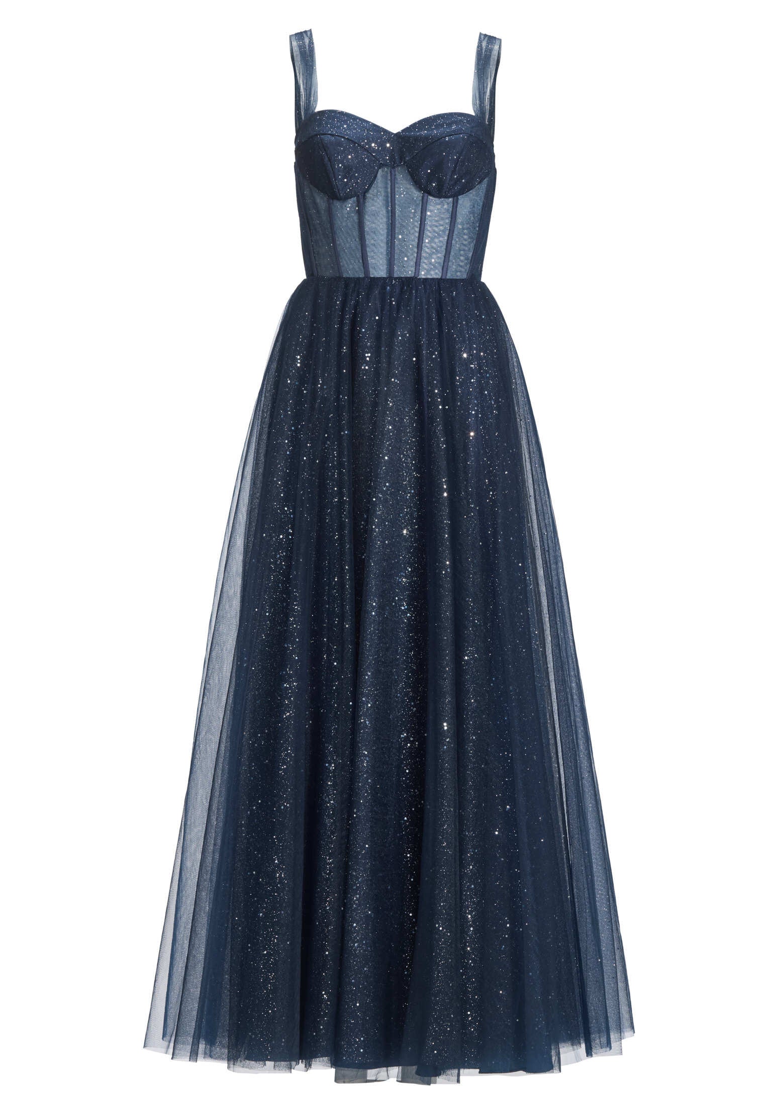 Tüllrobe mit Schimmereffekt