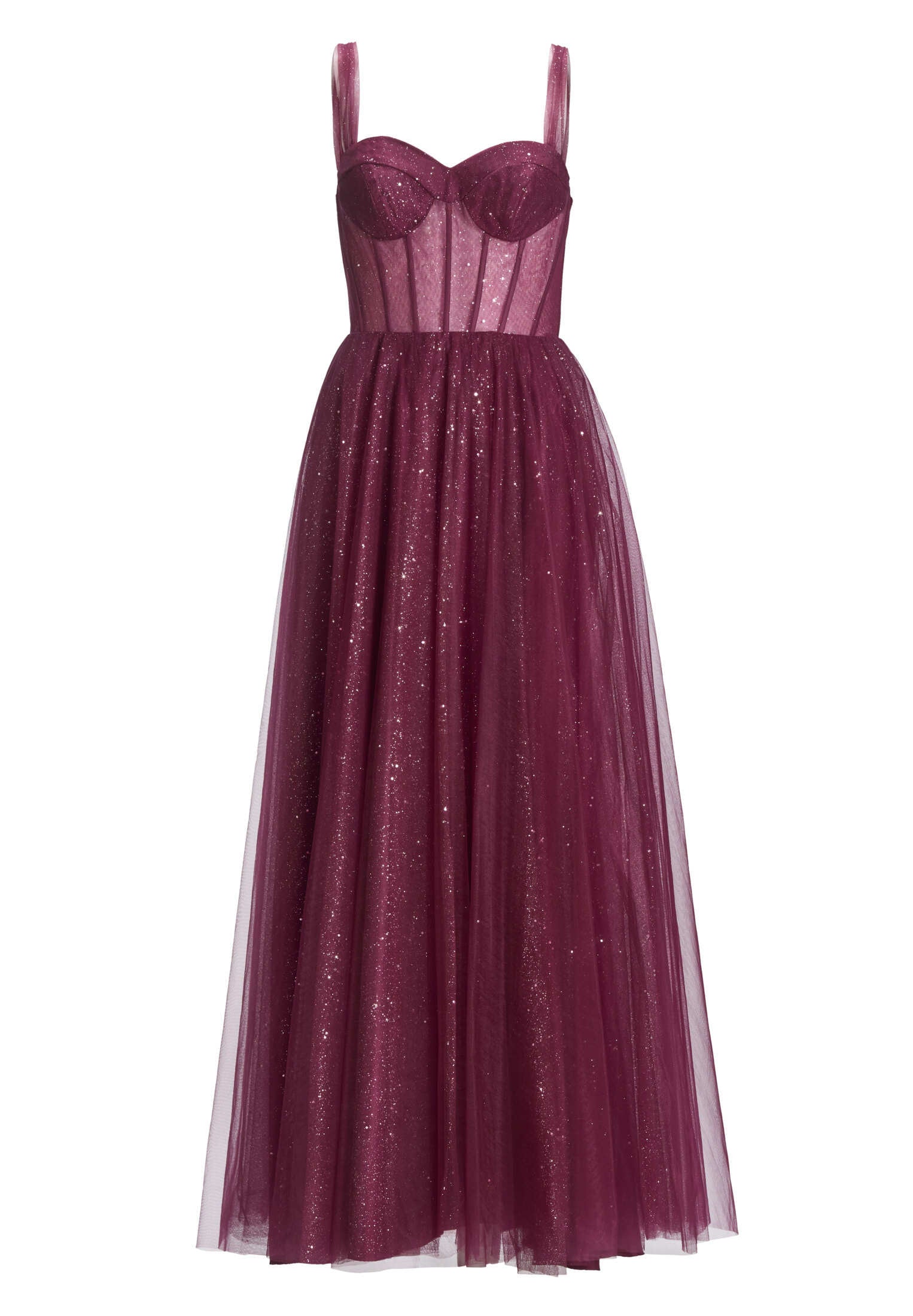 Tüllrobe mit Schimmereffekt