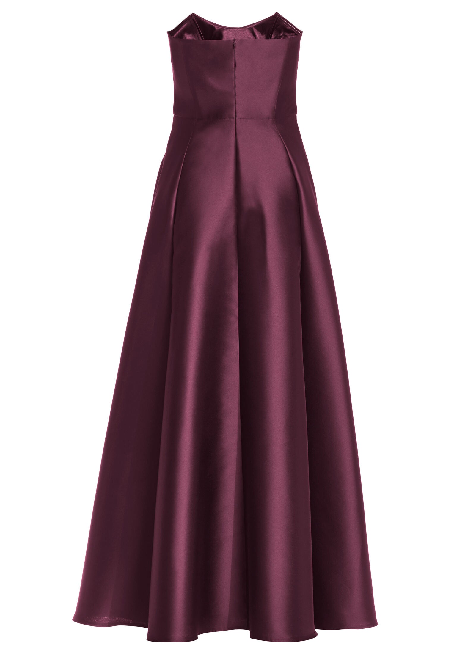 Abendkleid aus edlem Twill mit Korsage Oberteil