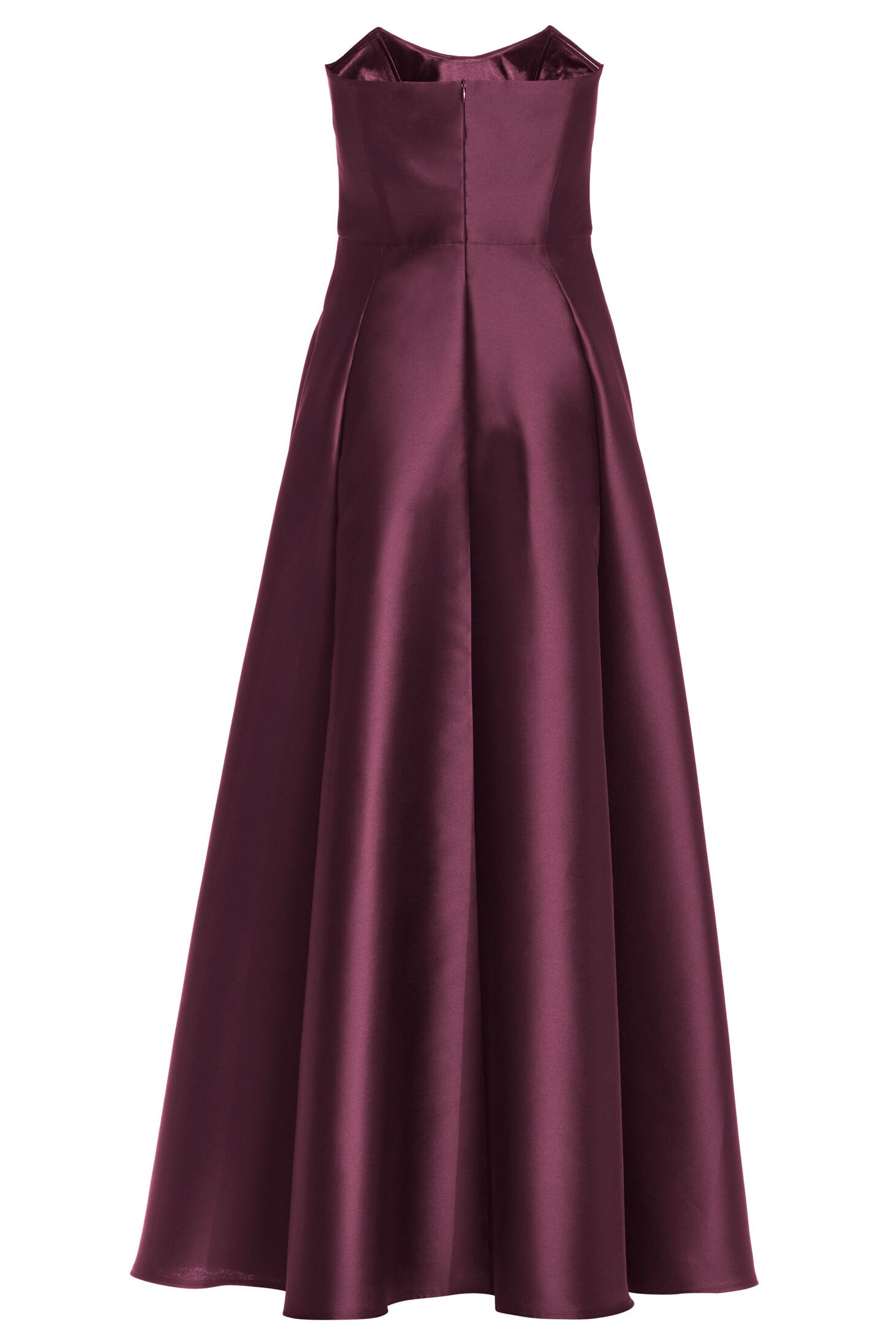 Abendkleid aus edlem Twill mit Korsage Oberteil