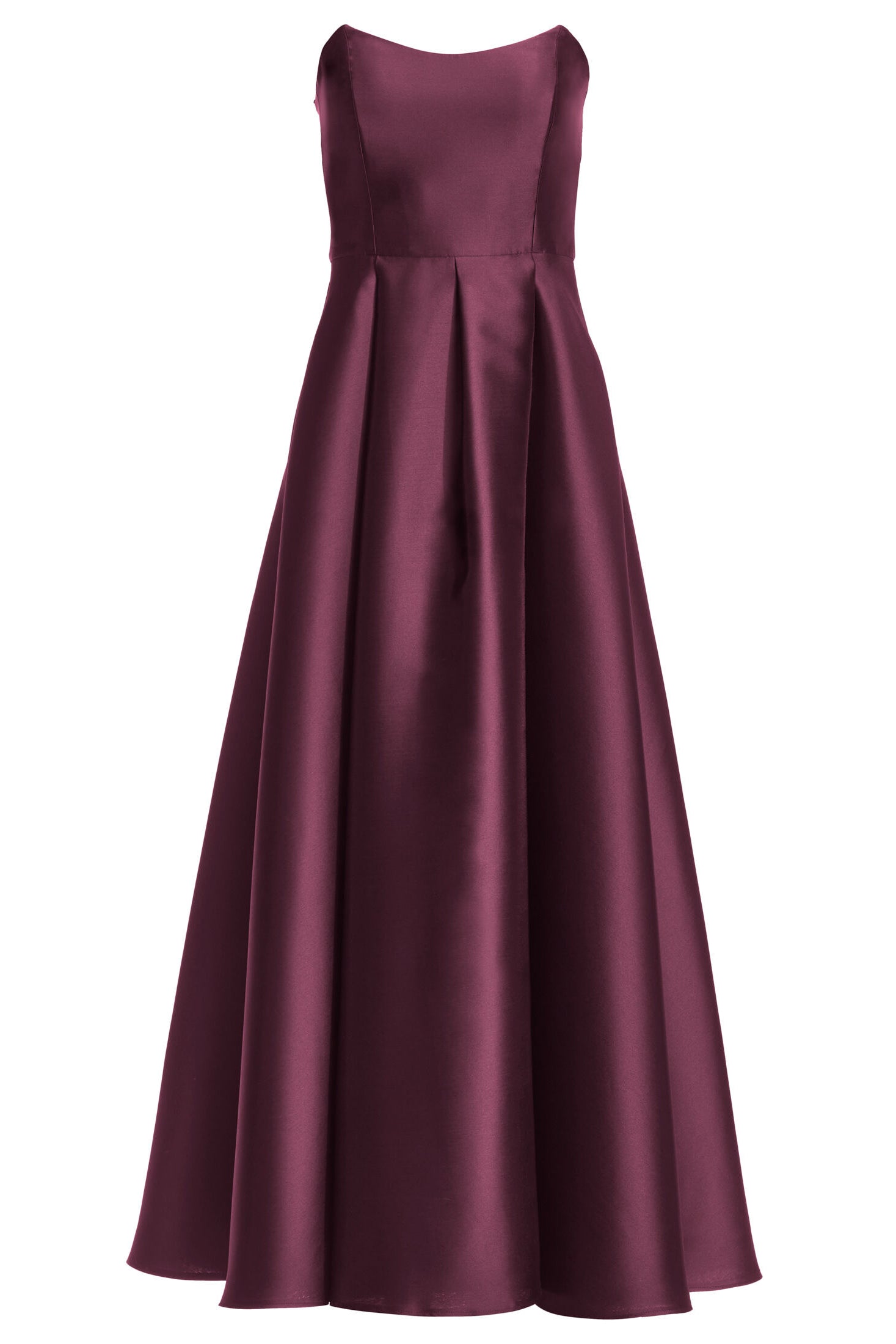 Abendkleid aus edlem Twill mit Korsage Oberteil