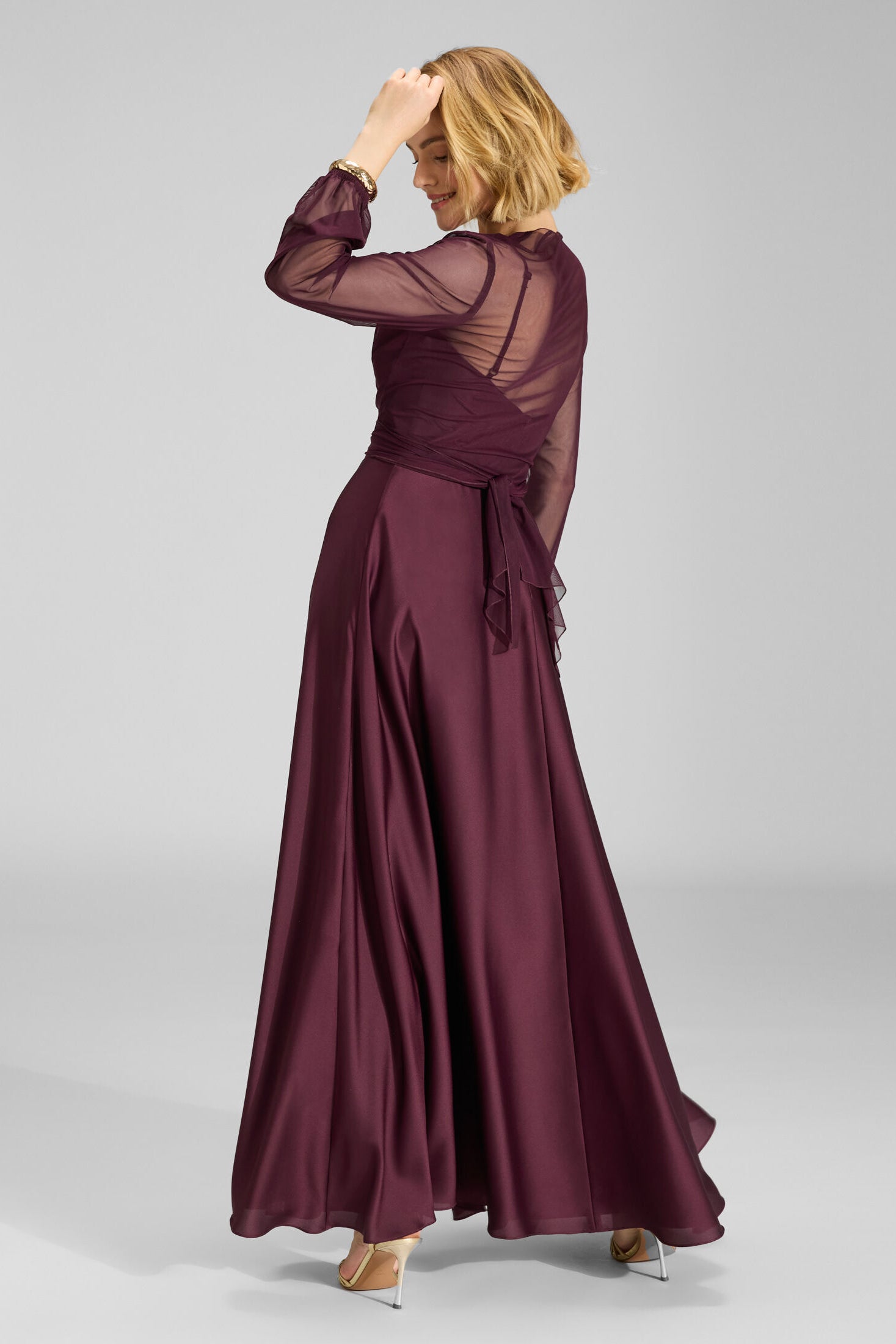 Wickelbolero aus Mesh