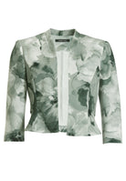 Taillierte Jacke aus bedrucktem Scuba