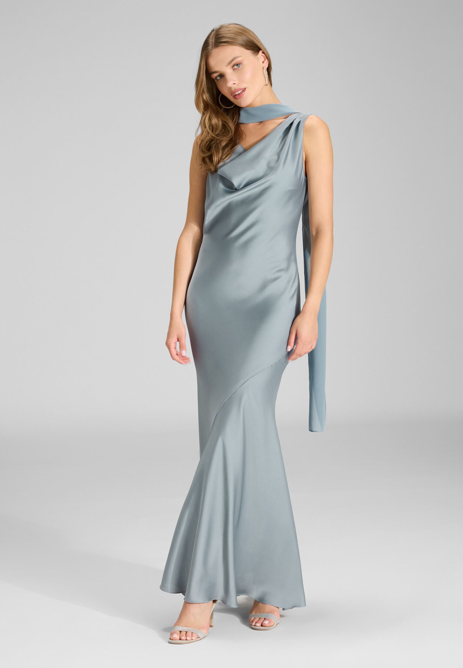 Schal aus zartem Chiffon ice blue 0