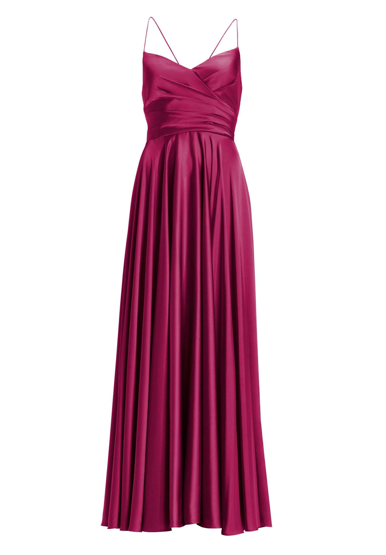 Satinkleid mit Schnürung am Rücken