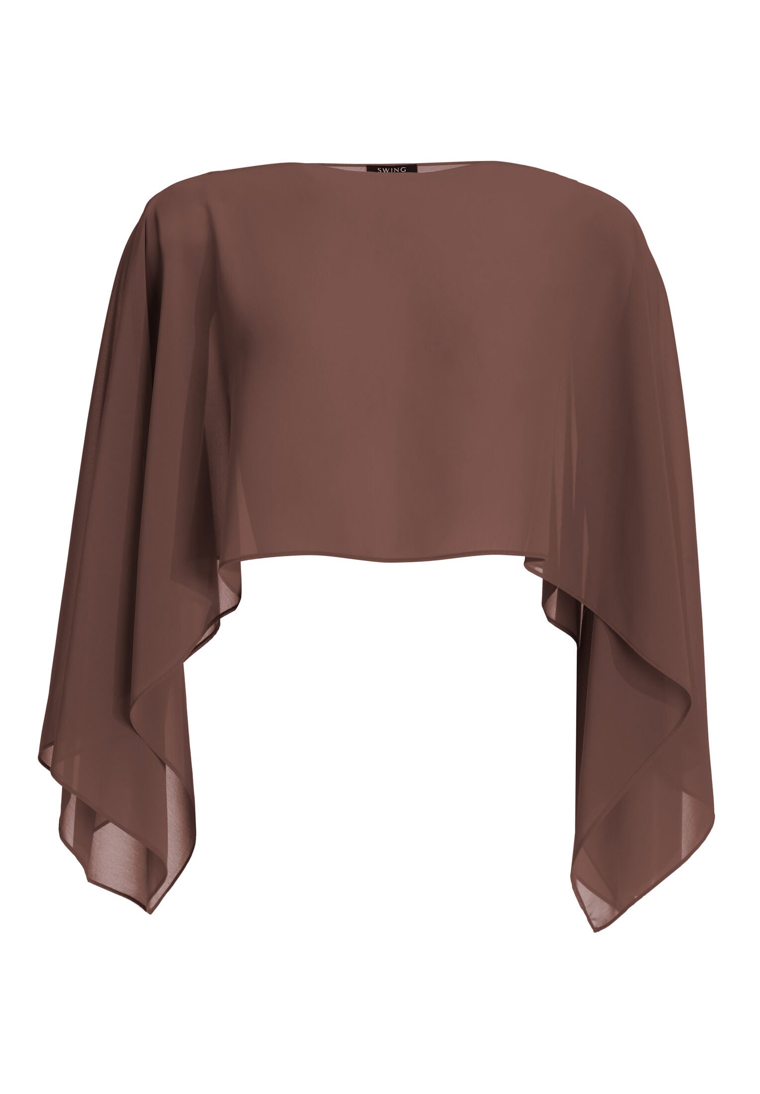 Schlupf-Stola aus Chiffon mit Ärmelschlitzen