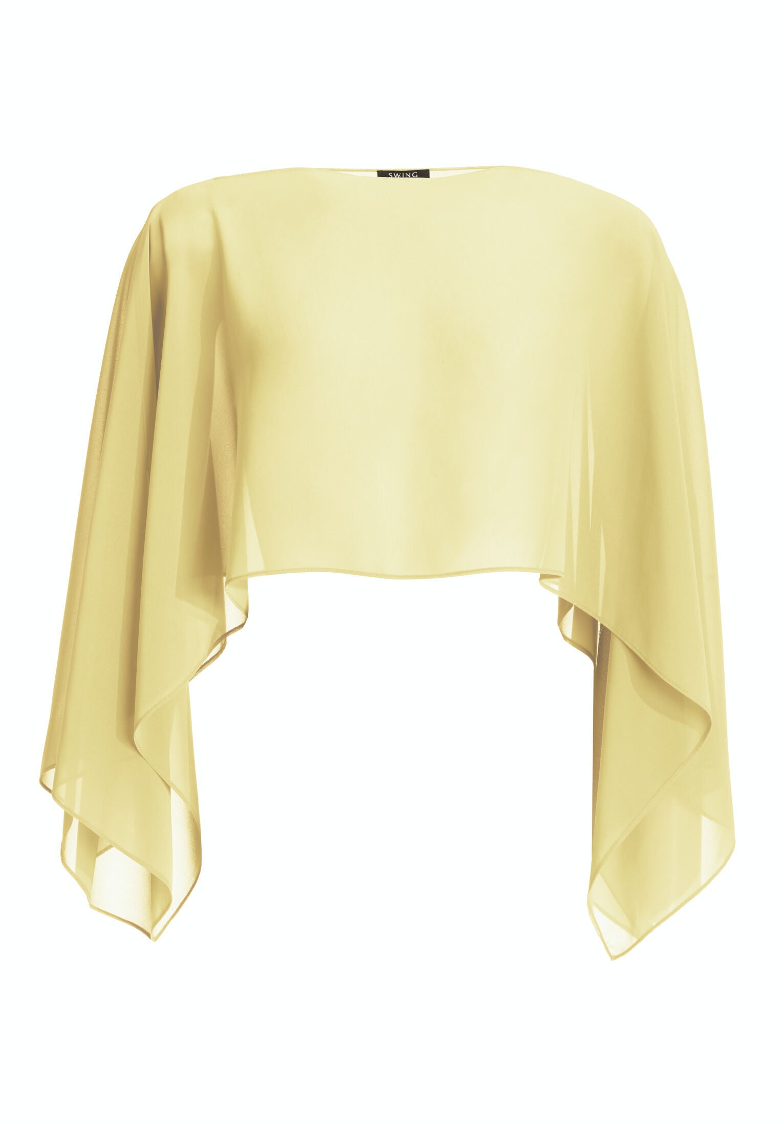 Schlupf-Stola aus Chiffon mit Ärmelschlitzen