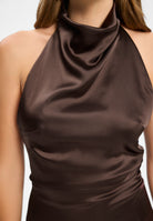 Abendkleid aus Stretch Satin