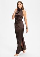 Abendkleid aus Stretch Satin