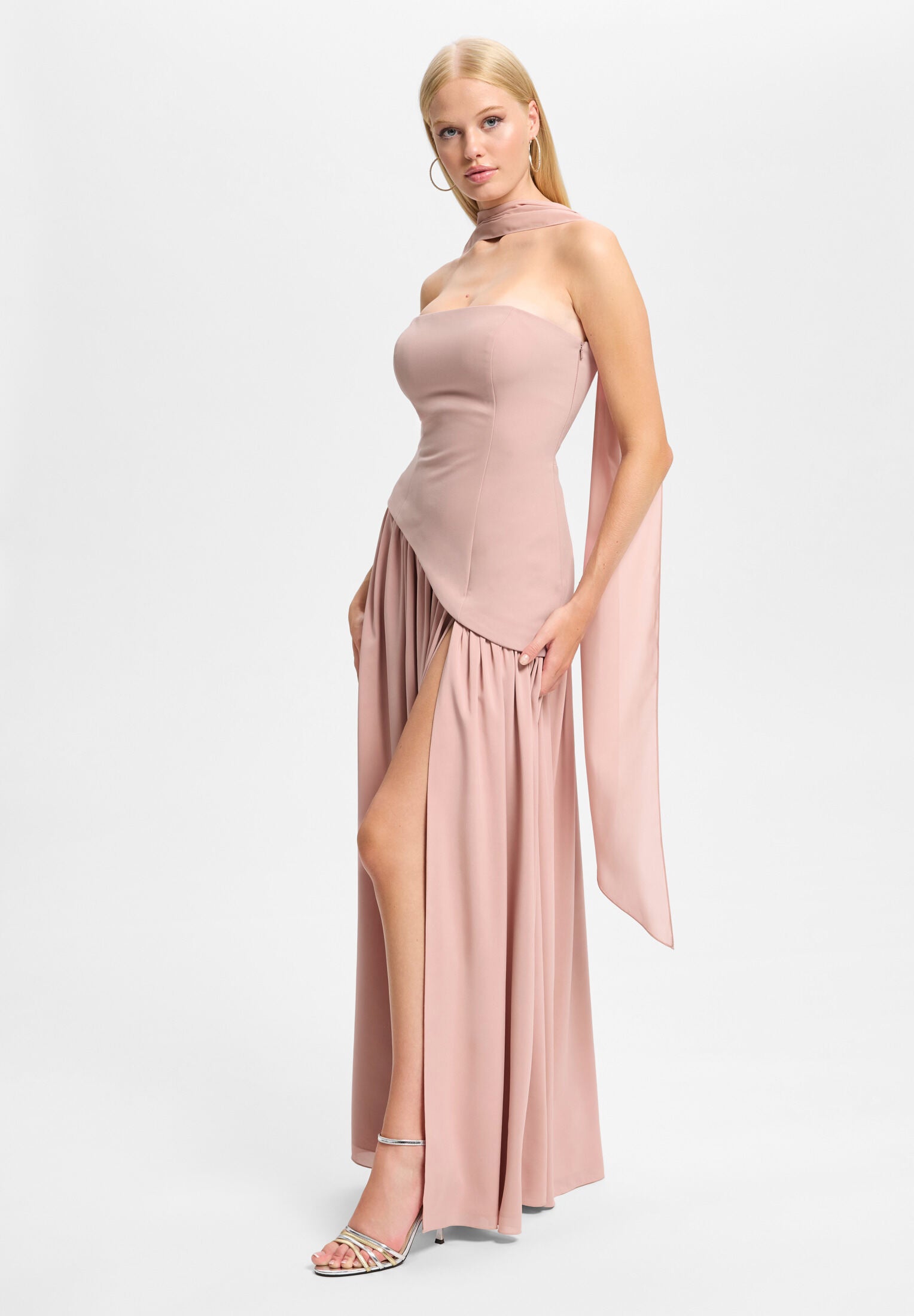 Corsagenkleid mit Beinschlitz