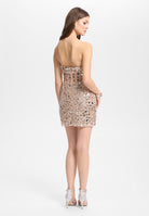 Cocktailkleid mit All-over Stickerei