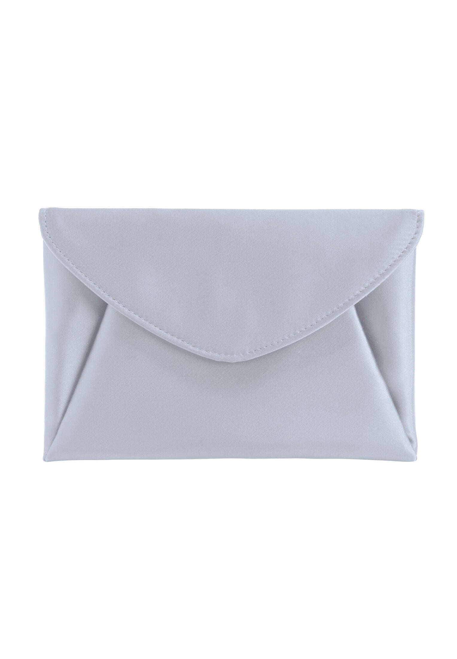 Clutch aus Satin iced silver One Size