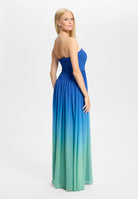 Abendkleid mit Chiffonrock im Ombré-Look