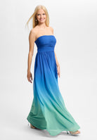 Abendkleid mit Chiffonrock im Ombré-Look