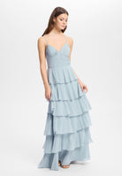 Abendkleid aus Chiffon mit Volants