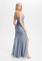 One-Shoulder-Kleid mit Cut-Out und Beinschlitz