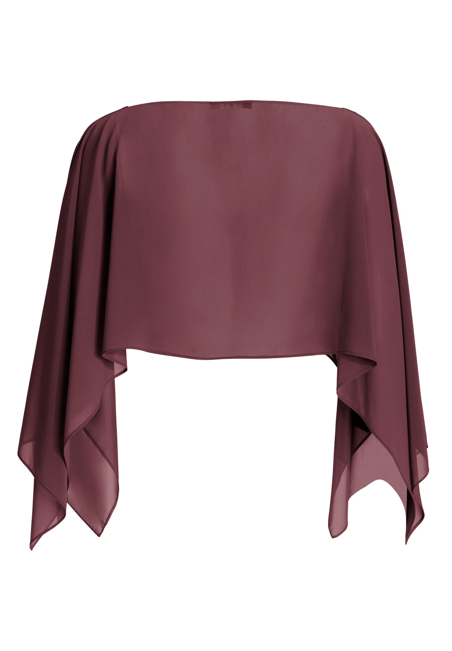 Schlupf-Stola aus Chiffon mit Ärmelschlitzen
