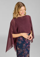 Schlupf-Stola aus Chiffon mit Ärmelschlitzen