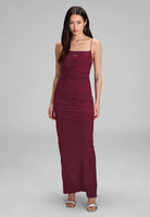 Bodycon-Kleid mit feinen Raffungen mulberry 46
