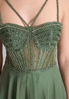 Corsagenkleid im See-Through-Look