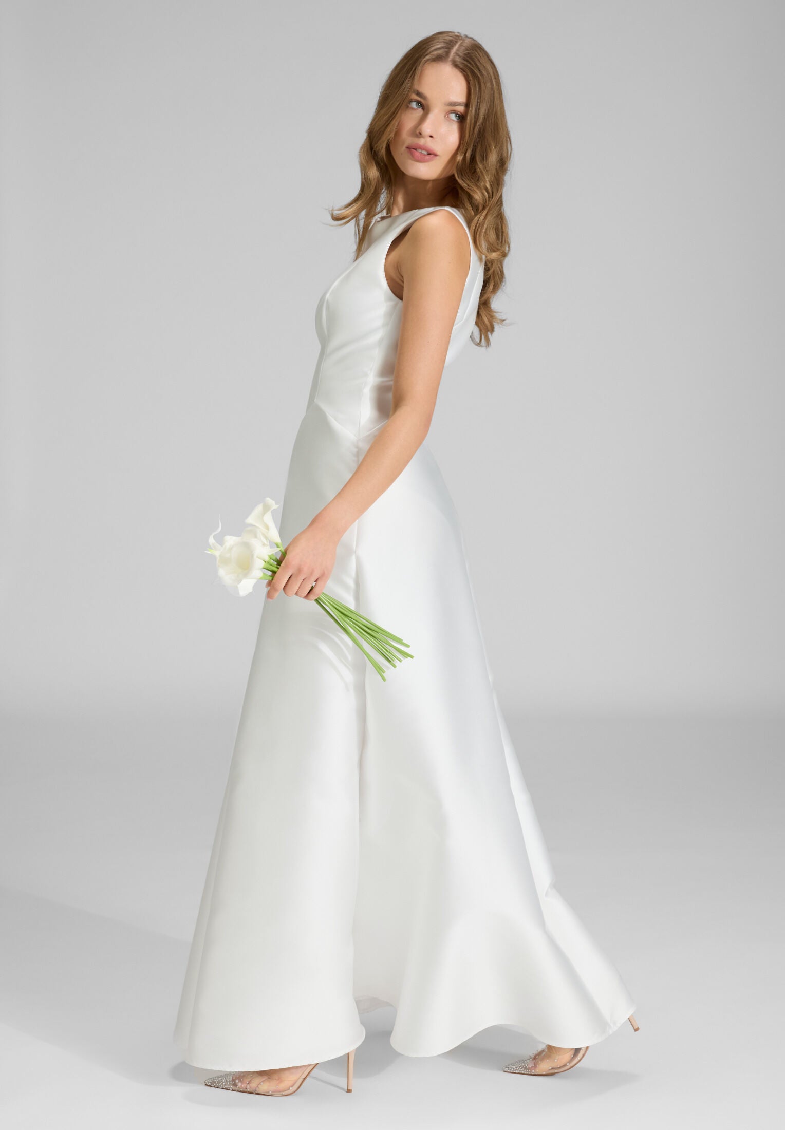 Robenartiges Abendkleid mit Eingrifftaschen