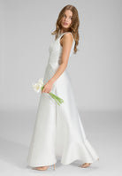 Robenartiges Abendkleid mit Eingrifftaschen