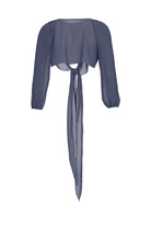 Wickelbolero mit langen Ärmeln