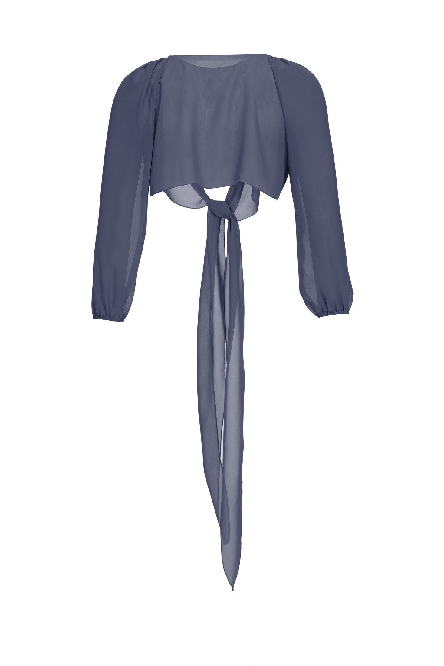 Wickelbolero mit langen Ärmeln