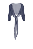 Wickelbolero mit langen Ärmeln