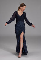 Wickelbolero mit langen Ärmeln