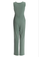 Jumpsuit aus Crepe Jersey mit Drapierung
