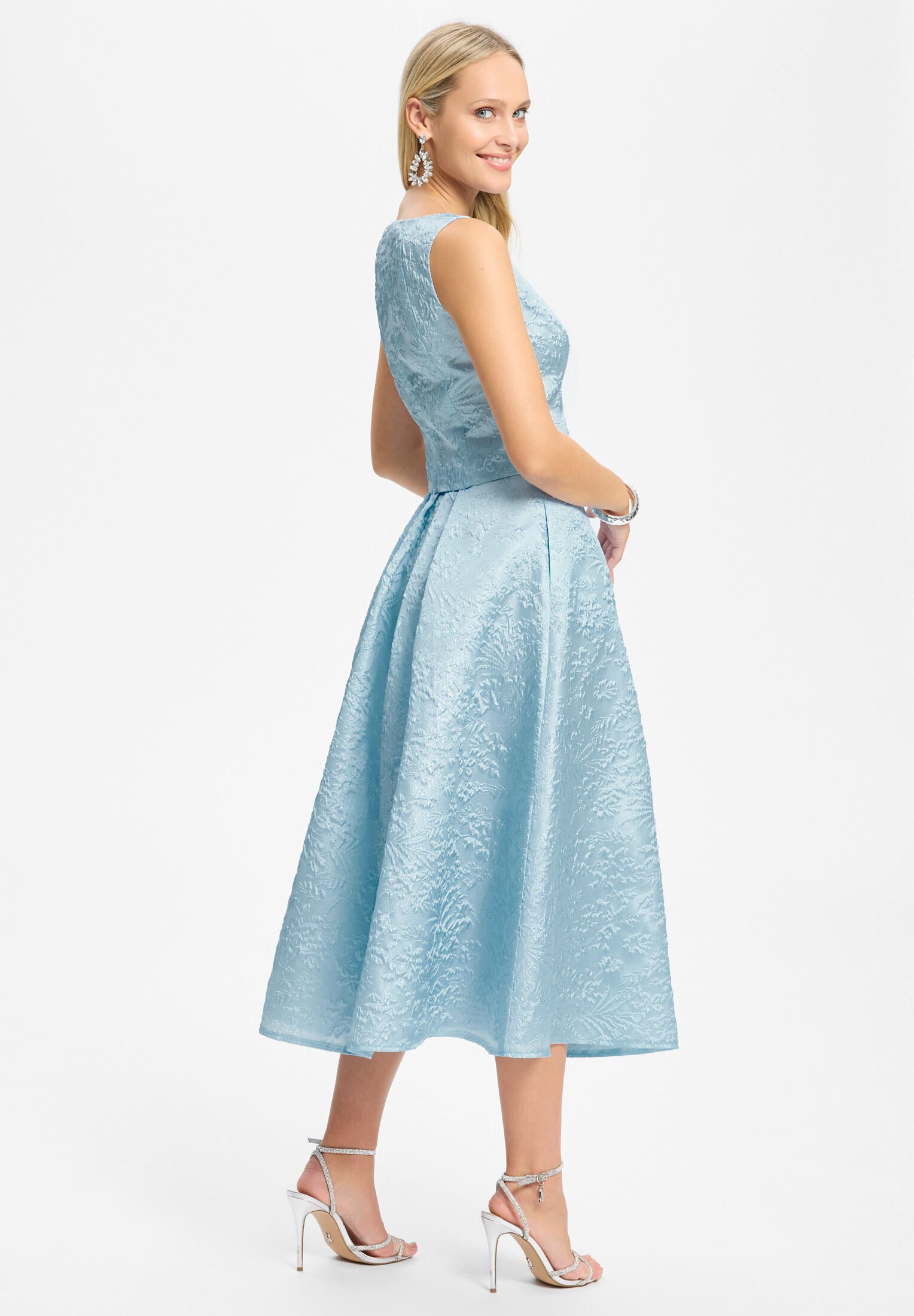 Faltenrock aus Jacquard