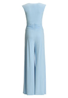 Jumpsuit aus Jersey mit überschnittener Schulter und Zierschnalle