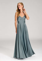 Satinkleid mit Schnürung am Rücken