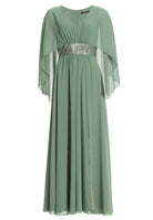 Abendkleid mit Cape aus Chiffon