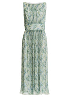 Cocktailkleid aus bedrucktem Plissee Jersey