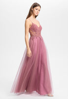 Tüllkleid mit Stickerei