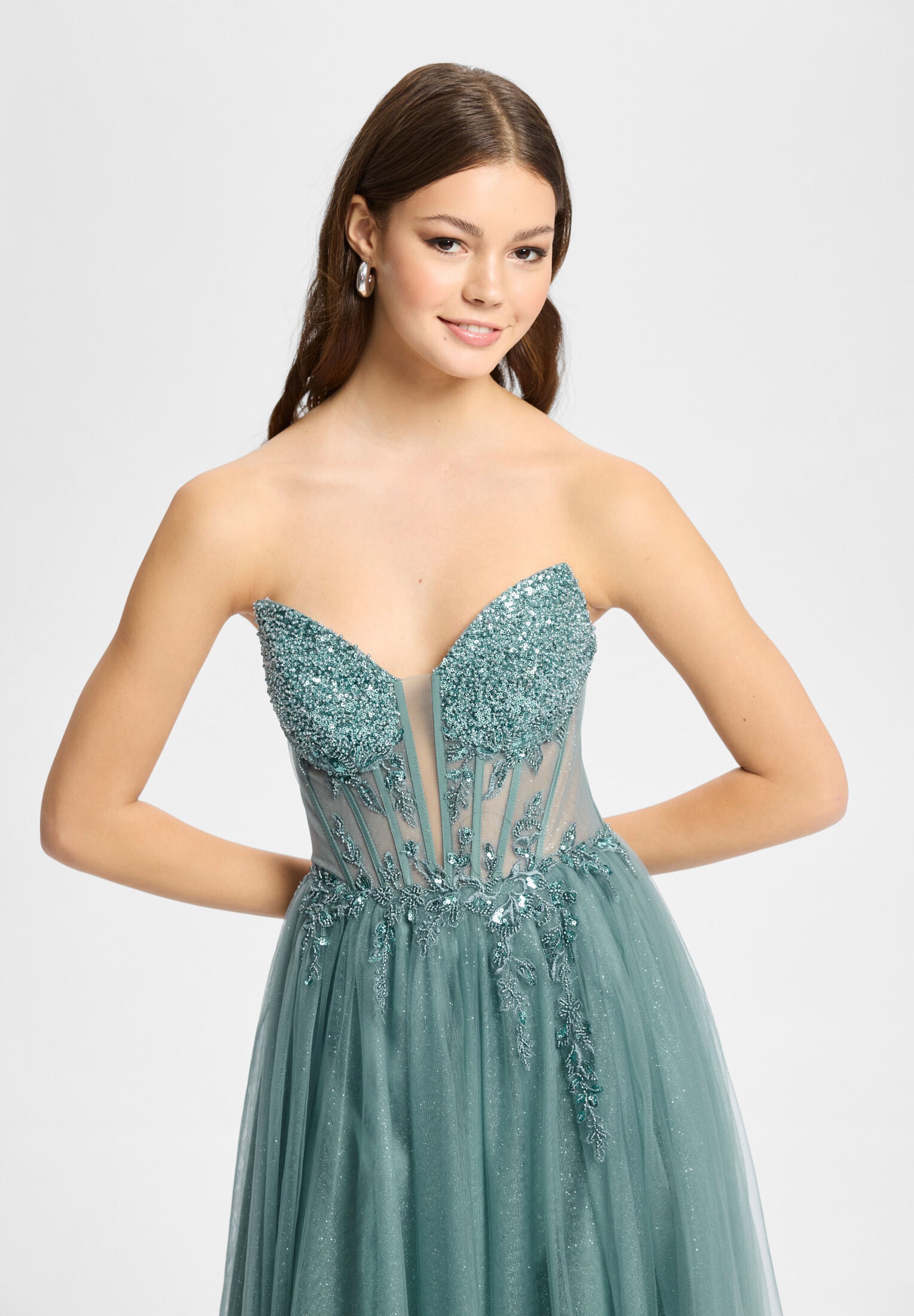 Tüllkleid mit Schimmereffekt