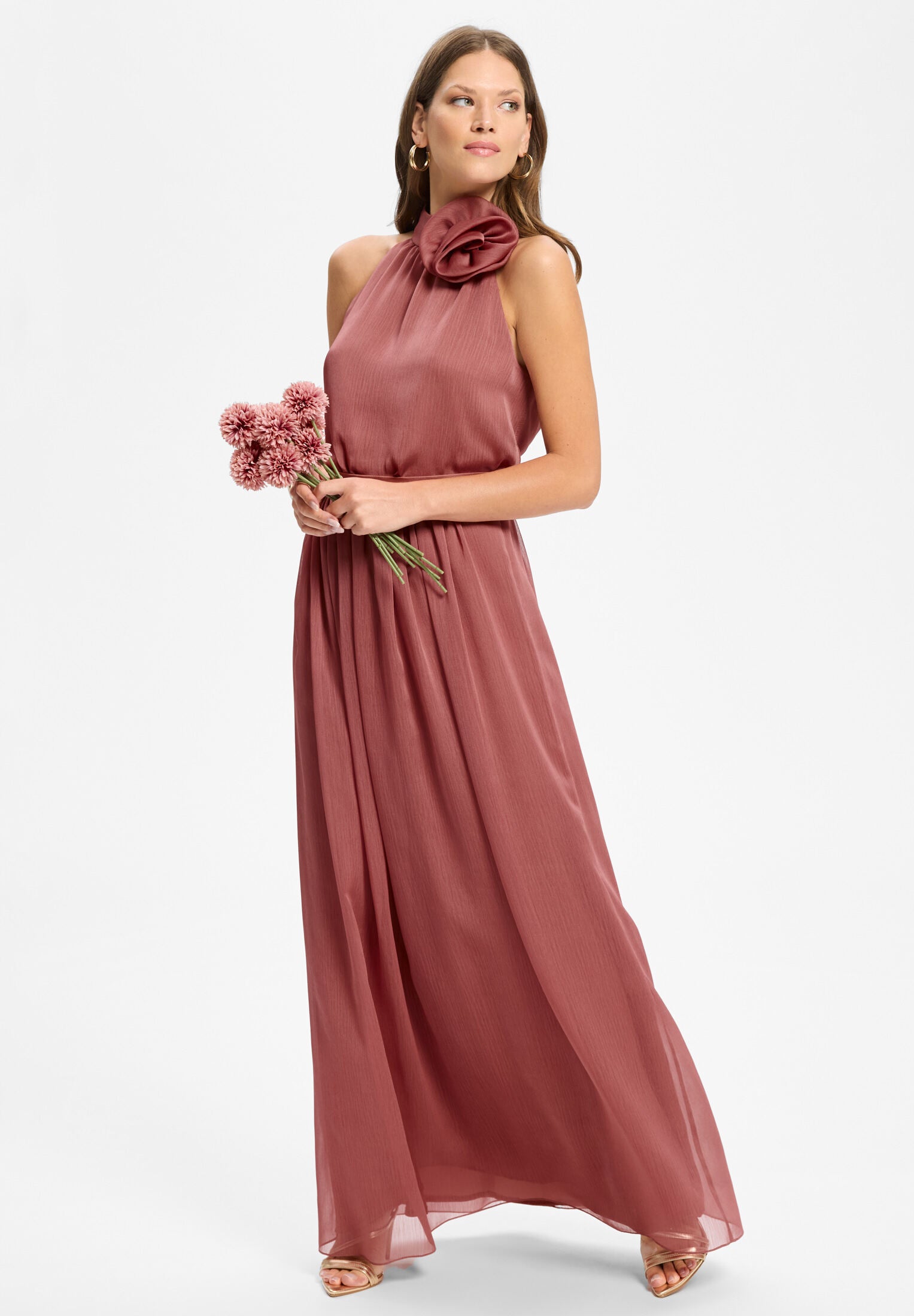 Rock aus Crinkle Chiffon