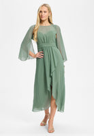 Stola aus Crinkle Chiffon pistachio green