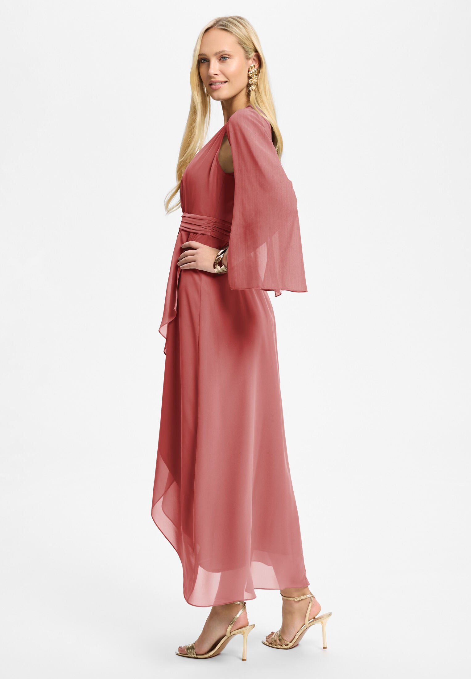 Stola aus Crinkle Chiffon