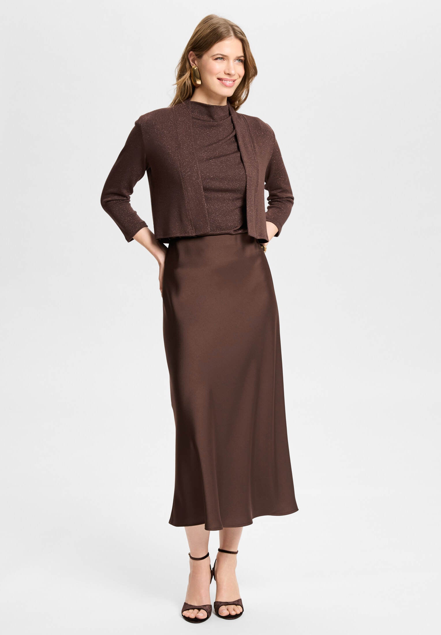 Bolerojacke chocolate brown