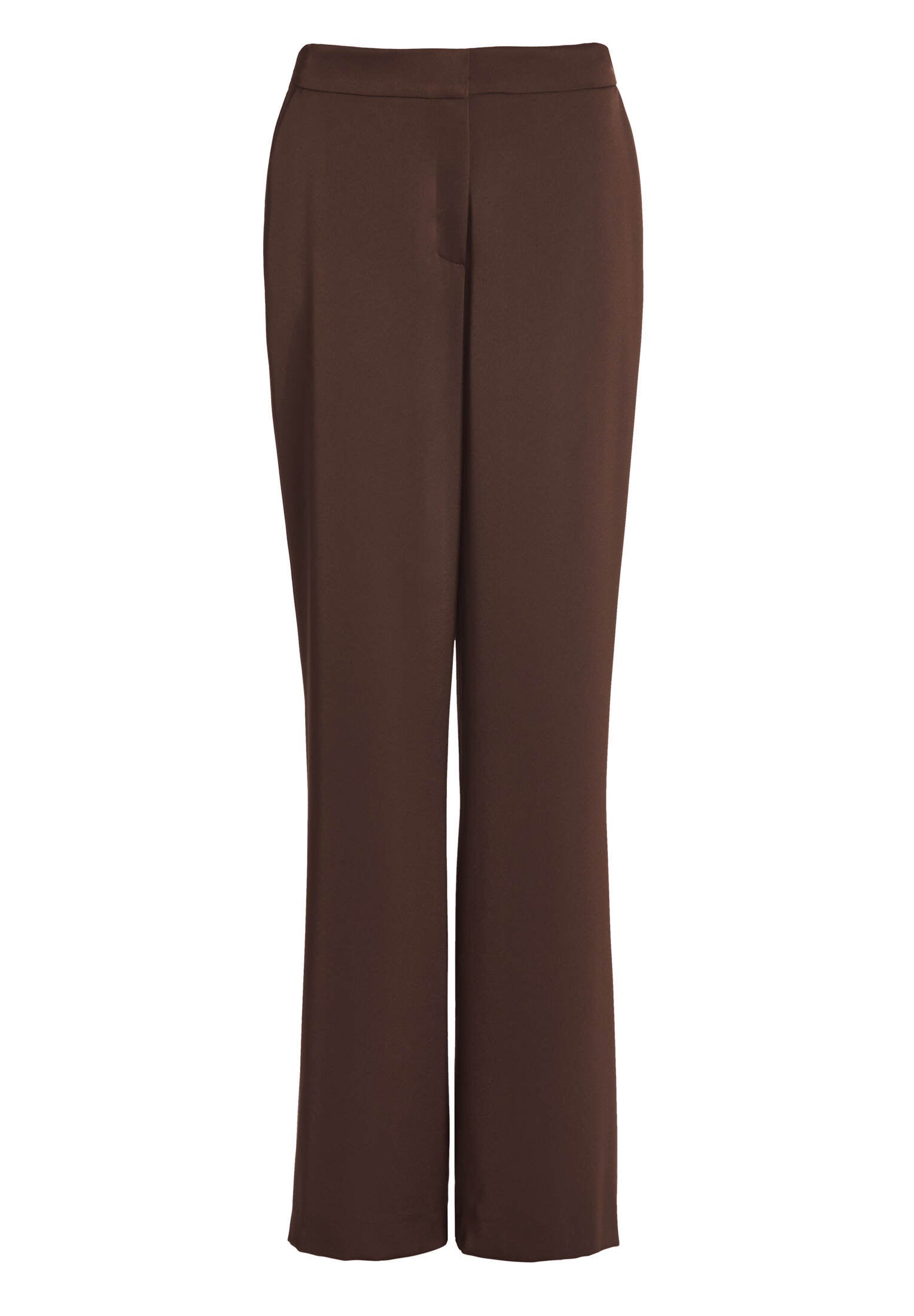 Hose aus Satin mit geradem Bein